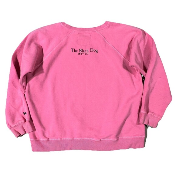 The Black Dog Classic Crewneck Sweatshirt Medium Pink Martha's Vineyard Preppy - Picture 8 of 10